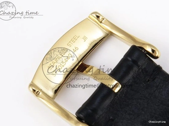 0124 WeatherProof De Ville Power Reserve YG MKF 1:1 Best Edition Black Dial on Black Leather Strap A 7758